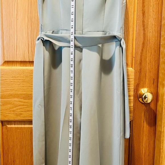 Vince Camuto Ethereal Dawn Smoked Sage Green Sleeveless Romper Jumpsuit Size 0 - Picture 14 of 15